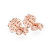 Celestial Swirl Round Lab Diamond Cluster Stud Earrings with Radiant Circular Brilliance - View 11