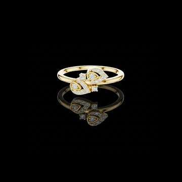 Marquise Motif Cluster Lab Diamond Ring