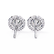 Exclusive Designer Lab Grown Round Cut Diamond Earring Limited Edition For Look - View 6