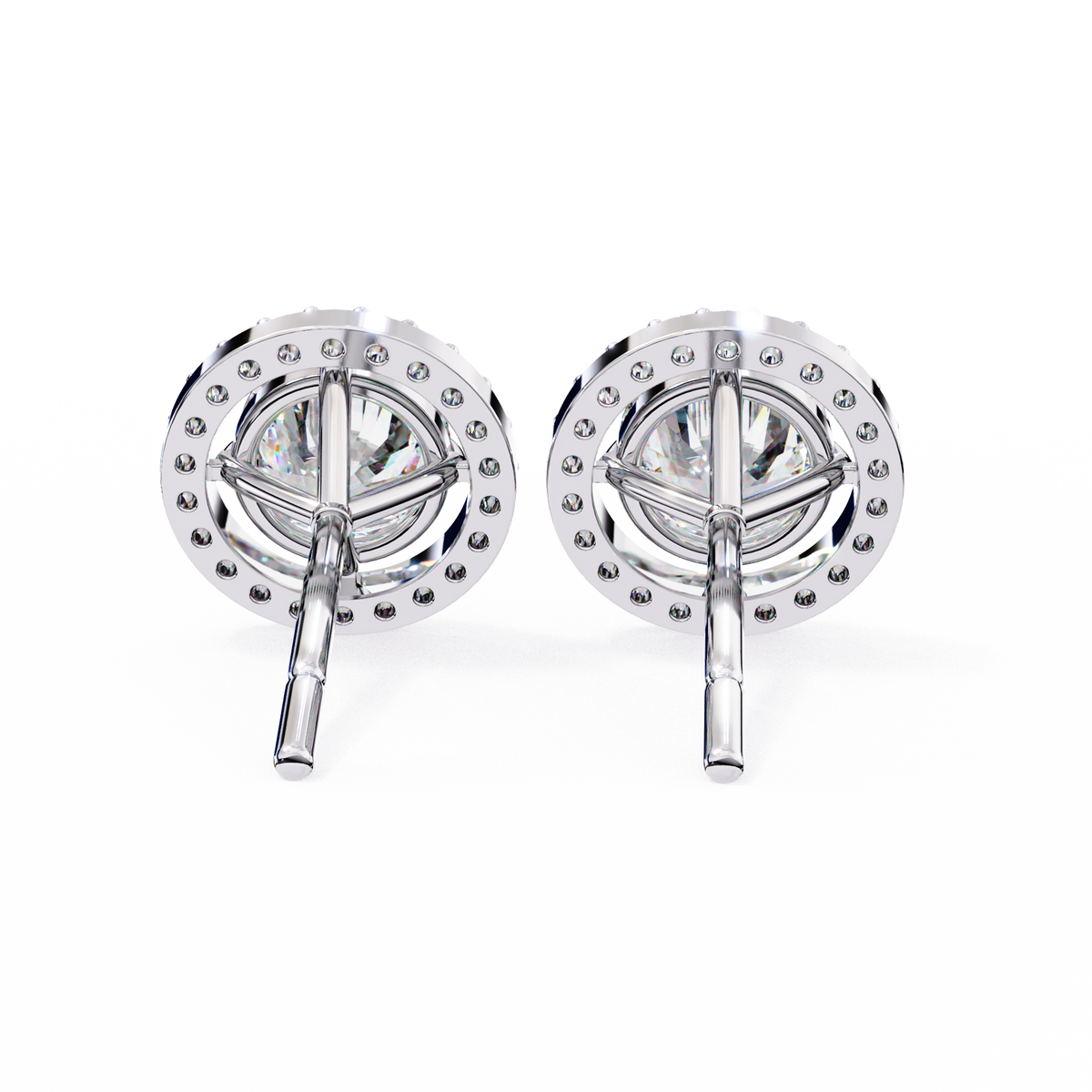 Exclusive Designer Lab Grown Round Cut Diamond Earring Limited Edition For Look - View 6