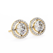 Exclusive Designer Lab Grown Round Cut Diamond Earring Limited Edition For Look - View 8