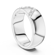 Round Cut Lab Grown Diamond Men's Swirl Channel Set Heavy Statement Ring - View 12
