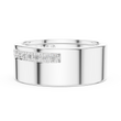 Round Cut Moissanite Diamond Men's Wide Channel Set Eternity Band - View 10