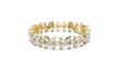 Marquise & Round Cut Moissanite Diamond Floral Link Bracelet For Her - View 10