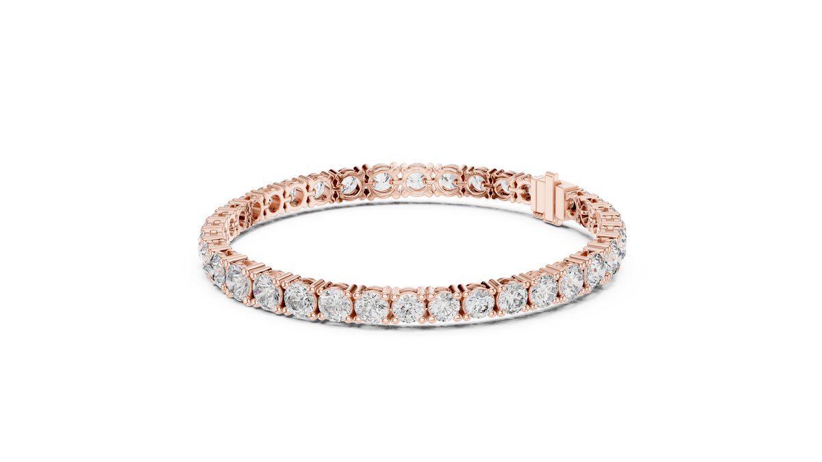 Round Moissanite Diamond Tennis Bracelet For Her Jewelry - View 11
