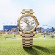 Executive Heritage Collection Gold Calendar And Moissanite Diamond Classic Date Luxury Watch Duo - View 3