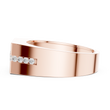 Round Cut Moissanite Diamond Men's Bezel Center Octagon Signet Ring - View 9
