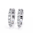 Exquisite Luxury Lab Diamond Earring Round Brilliant Cut Luxury Hoops With Elegance - View 3