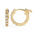 Exquisite Luxury Lab Diamond Earring Round Brilliant Cut Luxury Hoops With Elegance - View 4