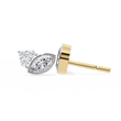 Exquisite Marquise Lab Grown Diamond Cluster Stud Earrings in Bezel Setting for Timeless Elegance - View 5