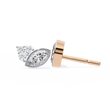 Exquisite Marquise Moissanite Diamond Cluster Stud Earrings in Bezel Setting for Timeless Elegance - View 6