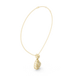 Round Diamond Pear Drop Openwork Lab Grown Necklace - View 7
