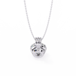 Circular Silhouette Charm Pendant Center Round Lab Grown Diamond - View 10