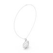 Floral Halo Setting Round Moissanite Diamond Pendant - View 9