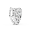 Heart Shape Pendant with Round Three Stone Cluster Lab Grown Diamond - View 6