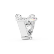 Trillion Cut Solitaire Pendant with Center Moissanite Diamond - View 6