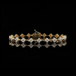 Floral Round Moissanite Diamond Bracelet Featuring Intricately Set Petal Motifs