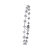 Floral Round Moissanite Diamond Bracelet Featuring Intricately Set Petal Motifs - View 4