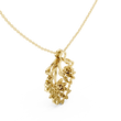 Floral Drop Pendant with Round Moissanite Diamond - View 7
