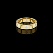 Round Cut Moissanite Diamond Men's Four Leaf Clover Wedding Band