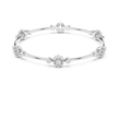 Floral Round Moissanite Diamond Openable Bangle Flower Cluster Bracelets for Women - View 9
