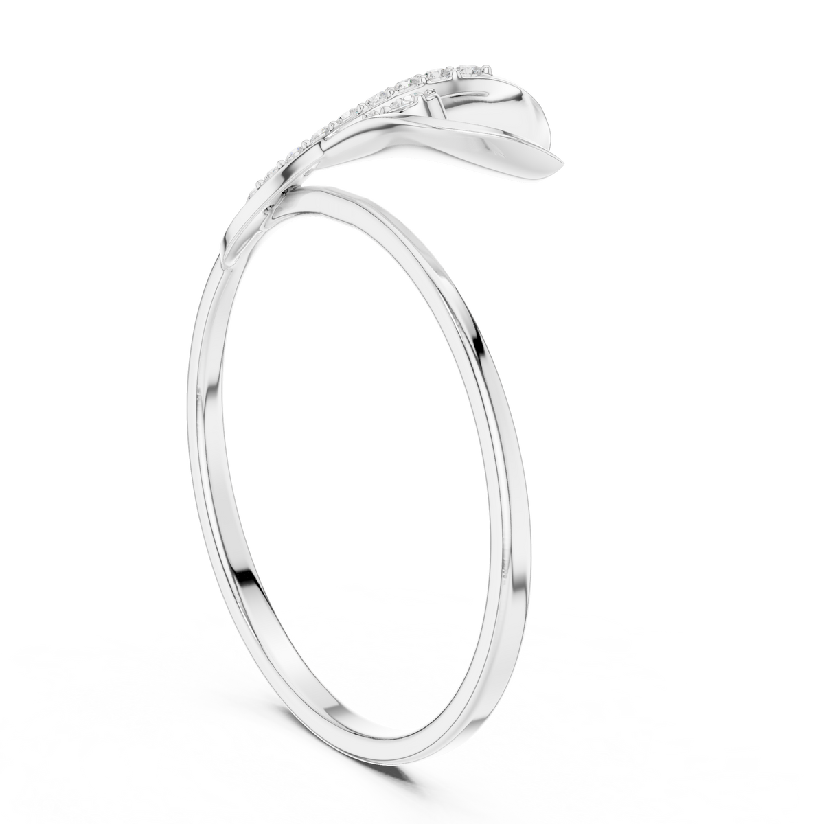 Nature Inspired Lab Grown Diamond Promise Ring For Women - View 7