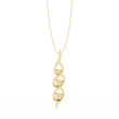 Three Stone Twist Moissanite Diamond Pendant Necklace - View 5