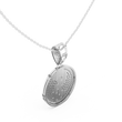 Men's Fully Iced Out Dollar Symbol Circle Charm Pendant with Moissanite Diamond - View 9