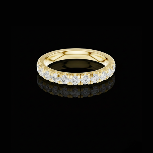 Stackable Round Lab Diamond Wedding Band