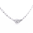 Clip Chain Necklace with Pave Lab Grown Diamond Clasp - View 4