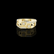 Round Cut Lab Grown Diamond Men's Organic Openwork Cutout Architectural Wedding Ring