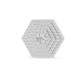 Symmetrical Layering Pendant with Round Lab Grown Diamond - View 3