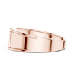 Round Cut Moissanite Diamond Men's Geometric Angular Cutout Statement Band - View 11