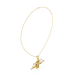Spiritual Jai Shree Shyam Bow Arrow Om Moissanite Diamond Pendant - View 10