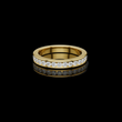 Round Cut Lab Grown Diamond Men's Single Row Channel Set Ring