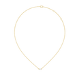 Horizontal Baguette Cut Moissanite Diamond Solitaire Bar Pendant - View 7