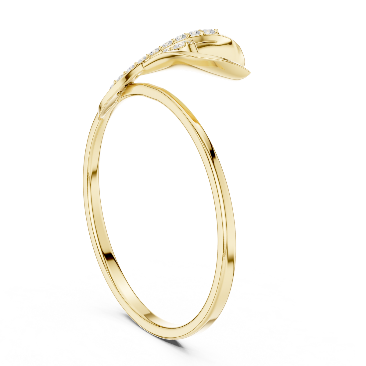 Nature Inspired Lab Grown Diamond Promise Ring For Women - View 5