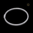 Round Cut Moissanite Diamond Box Clasp Tennis Bracelet - View 4