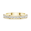 Round Cut Moissanite Diamond Men's Single Row Channel Set Ring - View 8