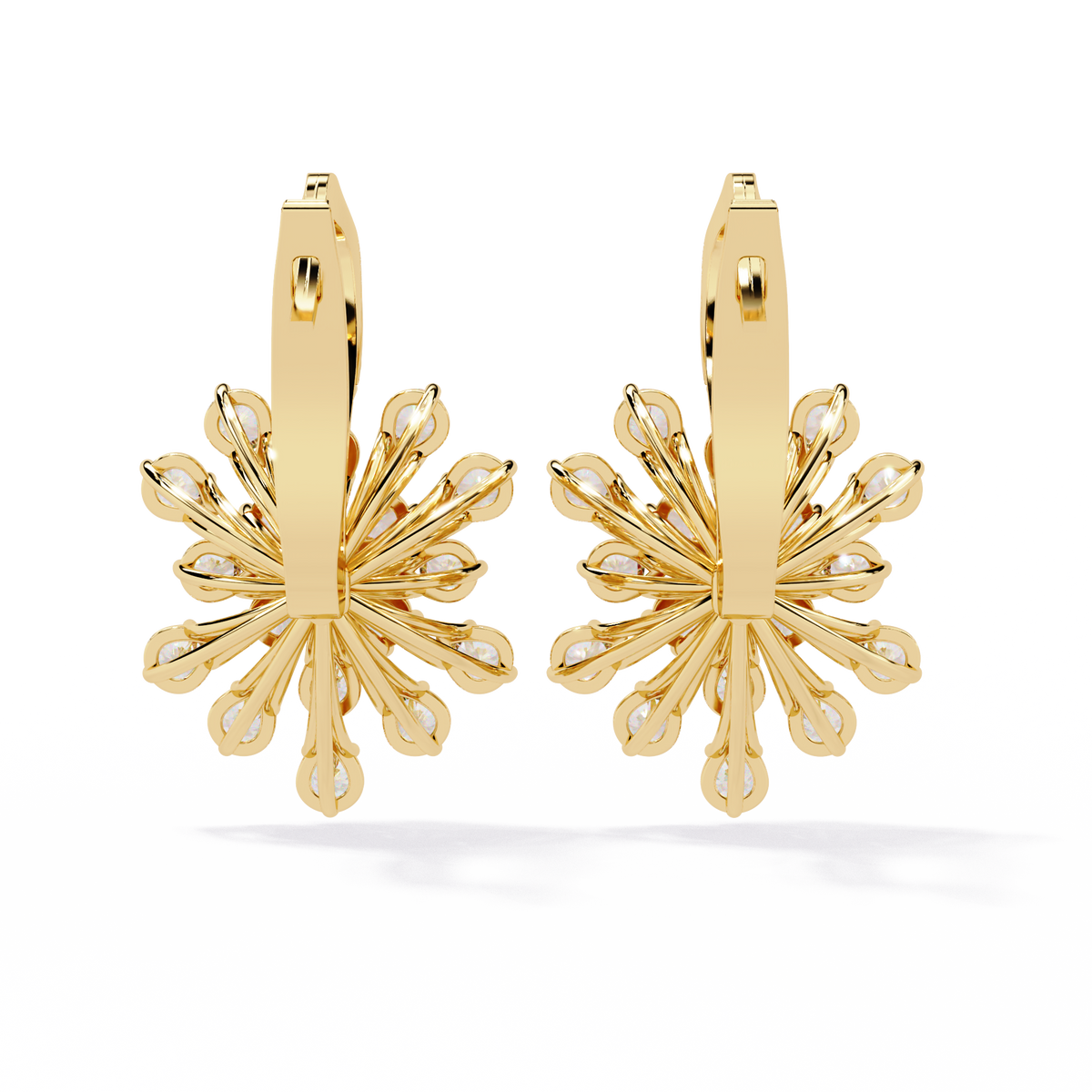 Sparkling Round Cut Moissanite Diamond Studs For Thoughtful Ethical Gift She’ll Love It - View 8