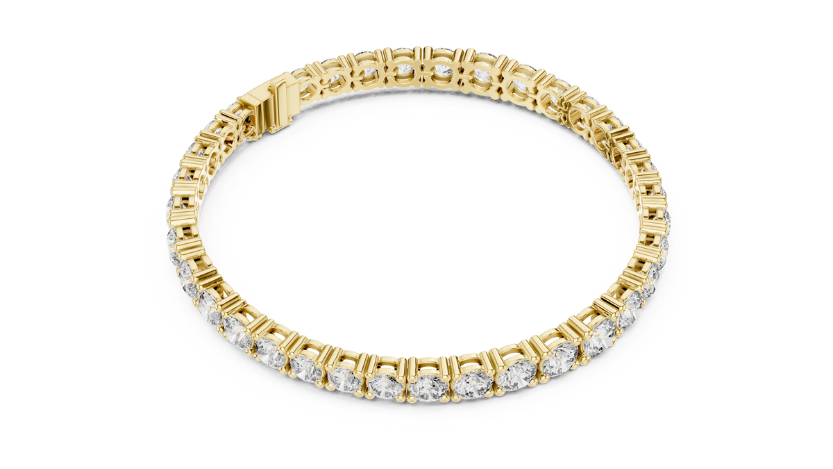 Round Moissanite Diamond Tennis Bracelet For Her Jewelry - View 7