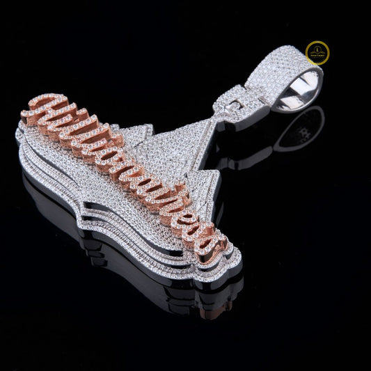 Handmade Custom Hip Hop Lab Grown Diamond Pendant - View 2