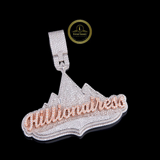Handmade Custom Hip Hop Moissanite Diamond Pendant