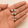 Heart Shape Lab Diamond Stud Earring For Love