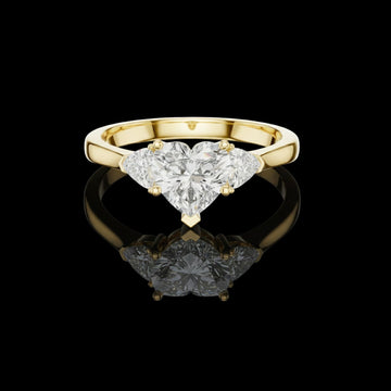 Heart Lab Diamond Promise Ring For Women