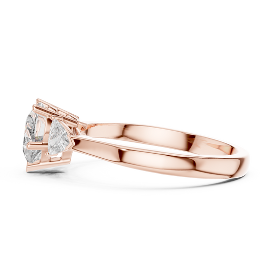 Heart Lab Diamond Promise Ring For Women - View 2