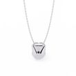 Round Moissanite Diamond Pendant with Heavy Four Prong Double Bail Setting - View 10
