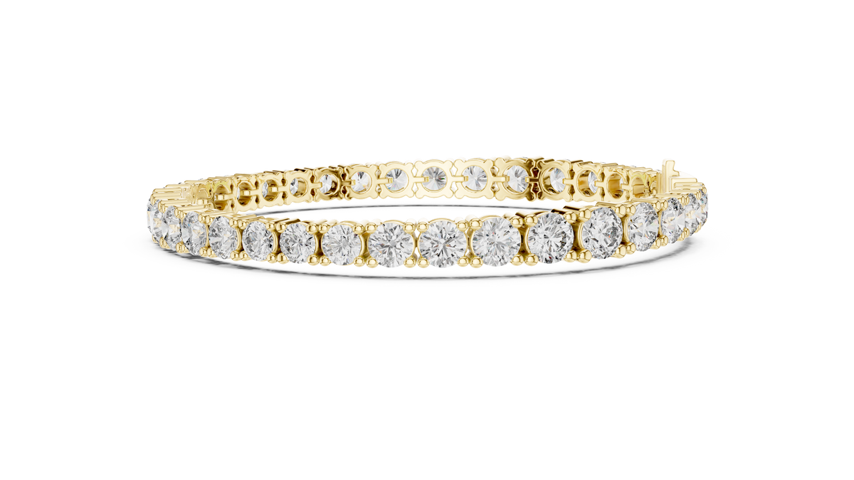 Round Moissanite Diamond Tennis Bracelet For Her Jewelry - View 4