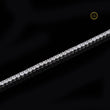 High Quality 925 Sterling Silver Tennis Chain Bracelet with 3.7mm Moissanite round for Party By Ivevar - View 3