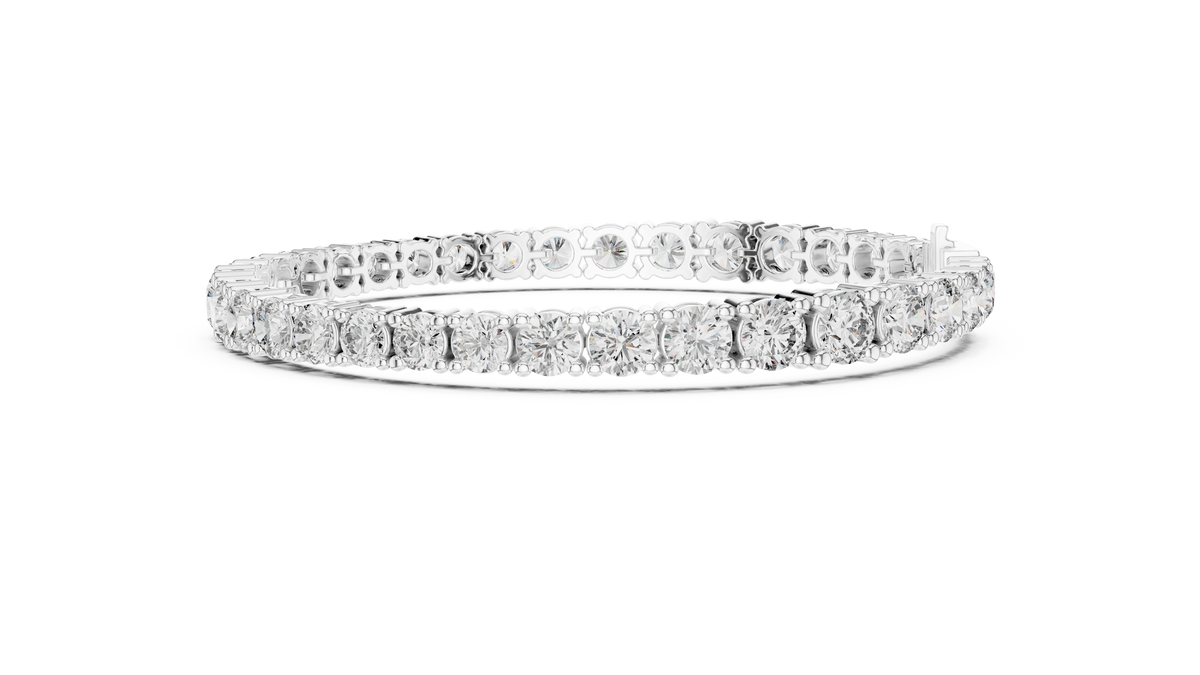 Round Lab Diamond Tennis Bracelet For Her Jewelry - View 6